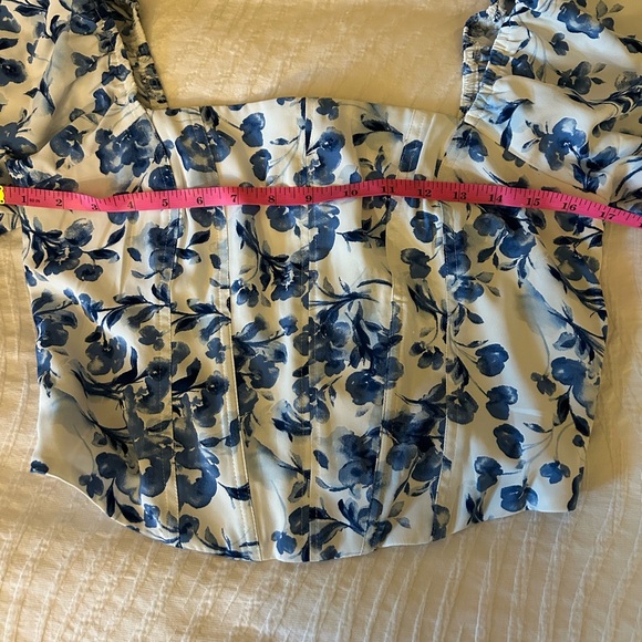 Abercrombie puff sleeve crop top M - Picture 6 of 9